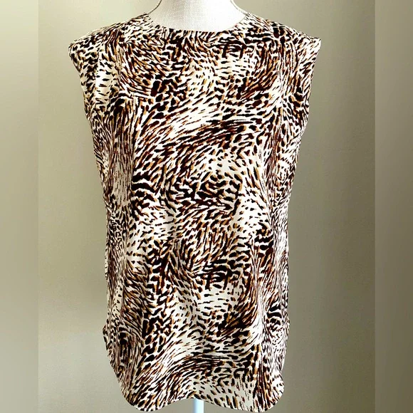 EXTRA SMALL EXPRESS LEOPARD TOP - Picture 1 of 6